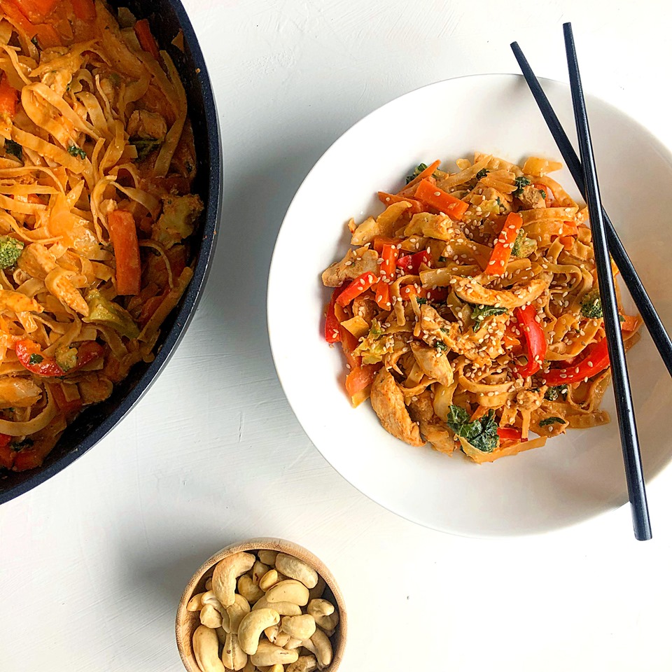 Pelmel opfindelse lejer Spicy wok med kylling - glutenfri og laktosefri - NoGlutenNoLimits